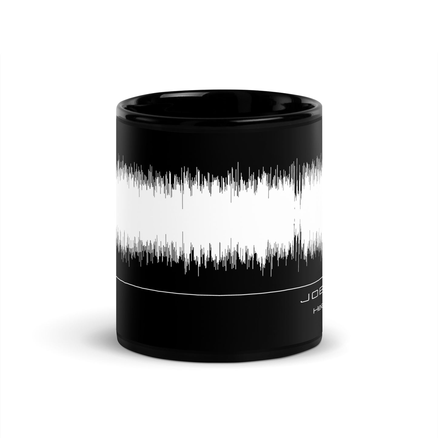 Joey Wit - Black Glossy Mug - Rose Gold #10 Heavy Crown (audio wave)