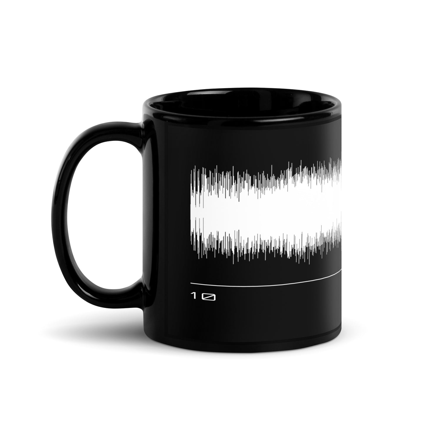 Joey Wit - Black Glossy Mug - Rose Gold #10 Heavy Crown (audio wave)