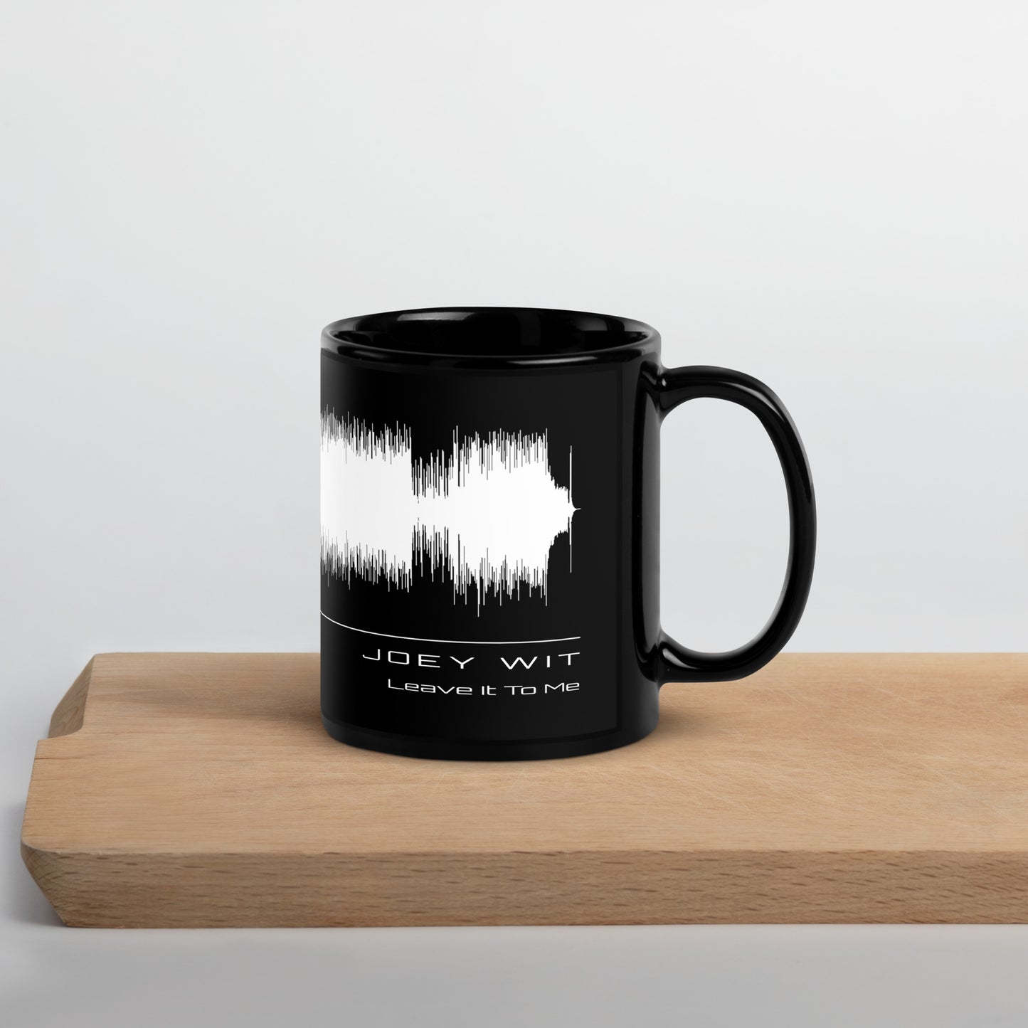 Joey Wit - Black Glossy Mug - Rose Gold #08 Leave It To Me (audio wave)