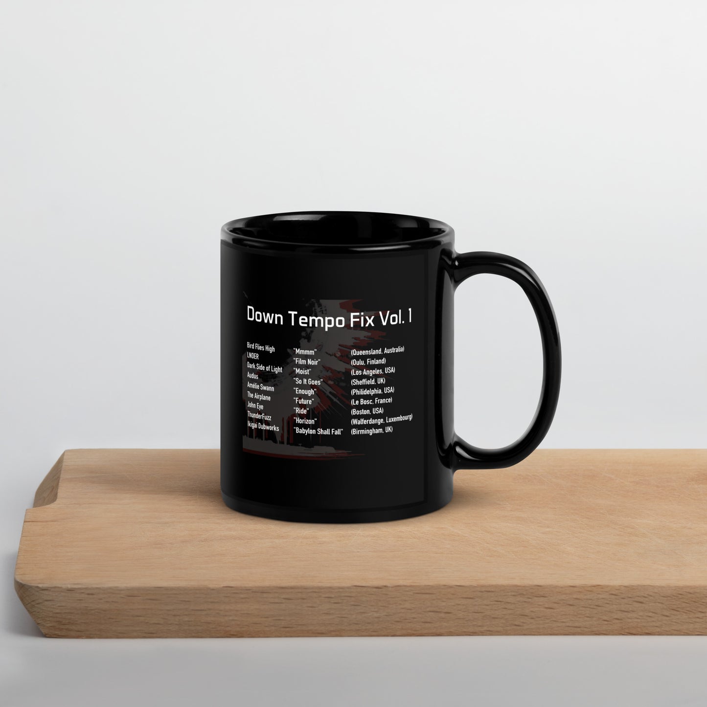 Down Tempo Fix Vol. 1 - Black Glossy Mug