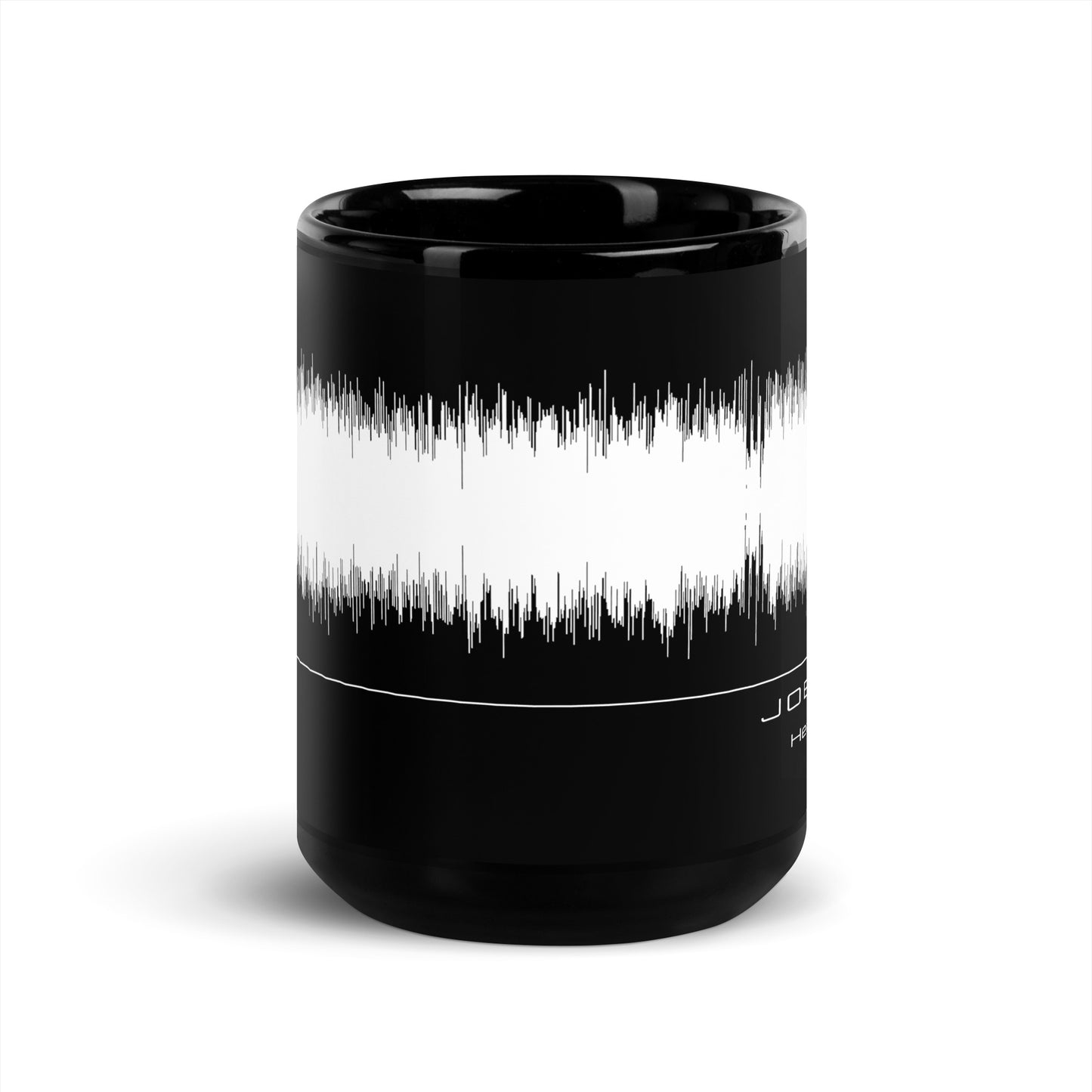 Joey Wit - Black Glossy Mug - Rose Gold #10 Heavy Crown (audio wave)