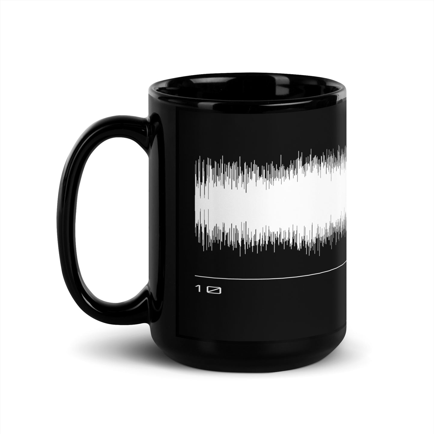 Joey Wit - Black Glossy Mug - Rose Gold #10 Heavy Crown (audio wave)