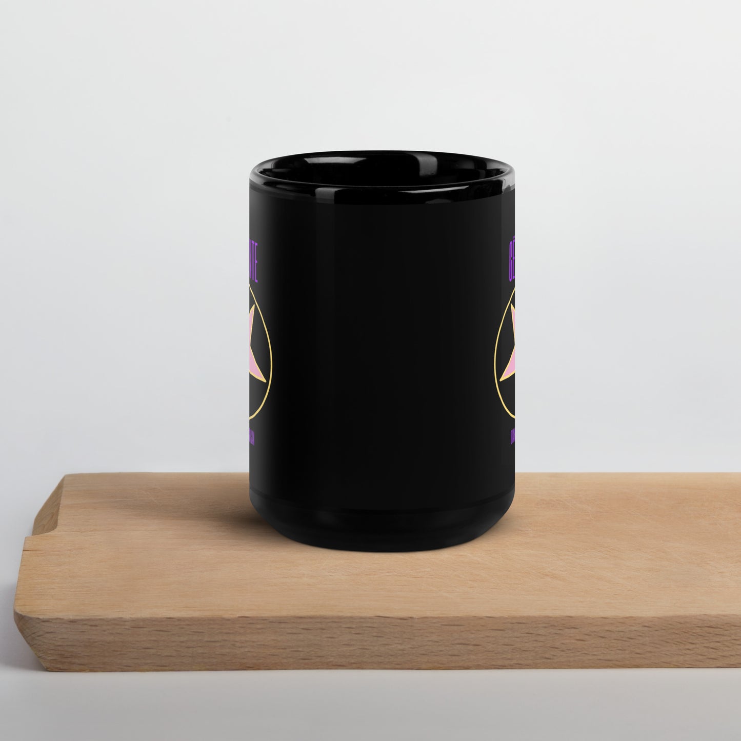 Gene Dante - Black Glossy Mug - Diamond in a Trash Can