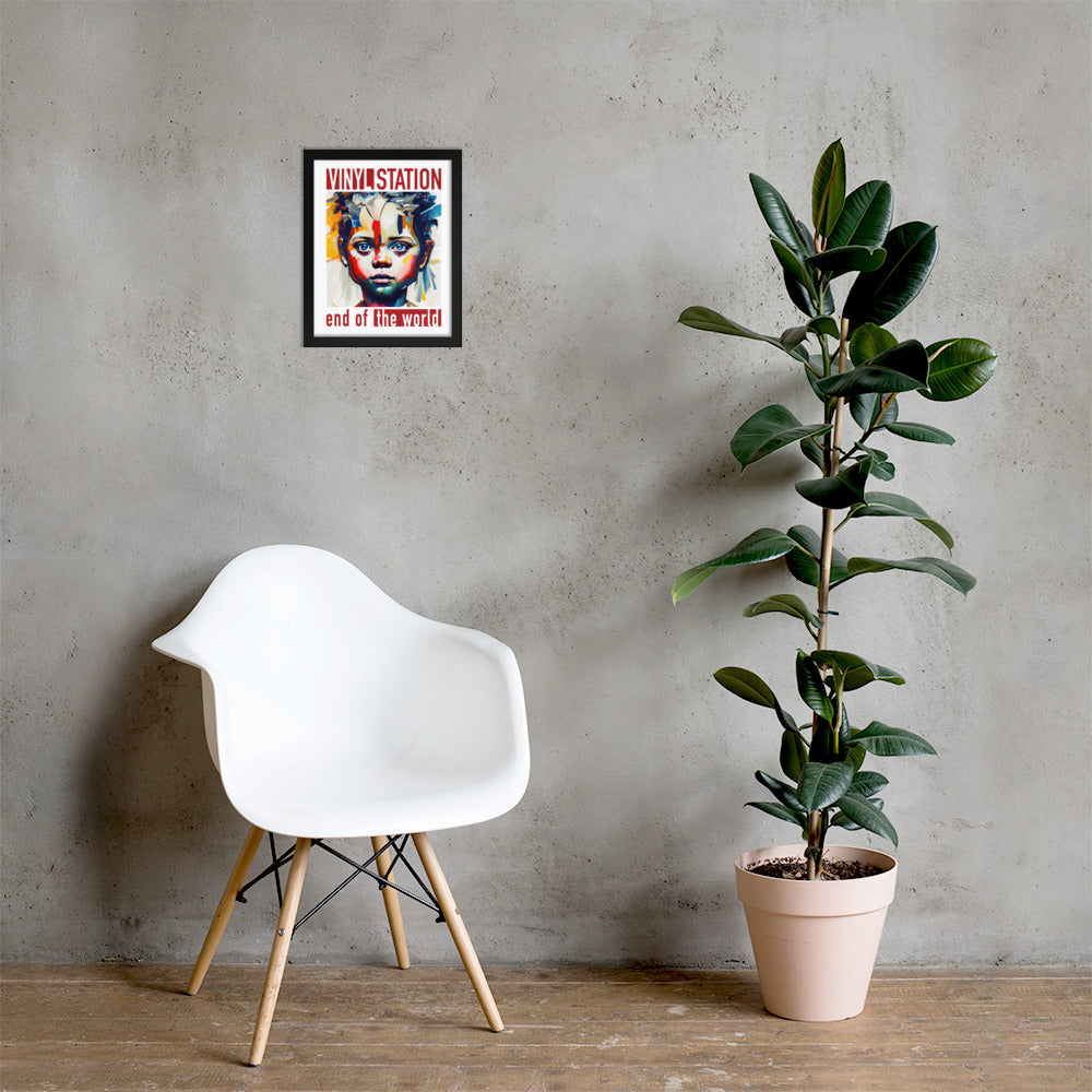 Vinyl Station - Framed poster - End of the World