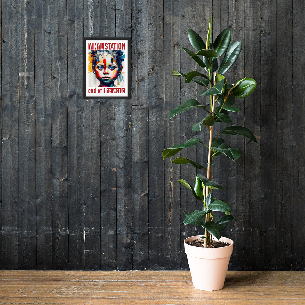 Vinyl Station - Framed poster - End of the World