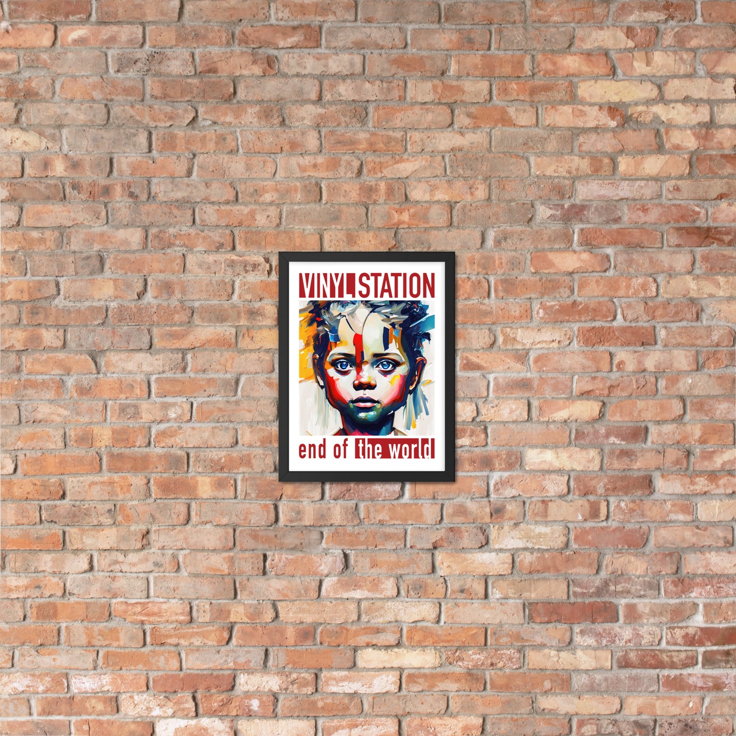 Vinyl Station - Framed poster - End of the World