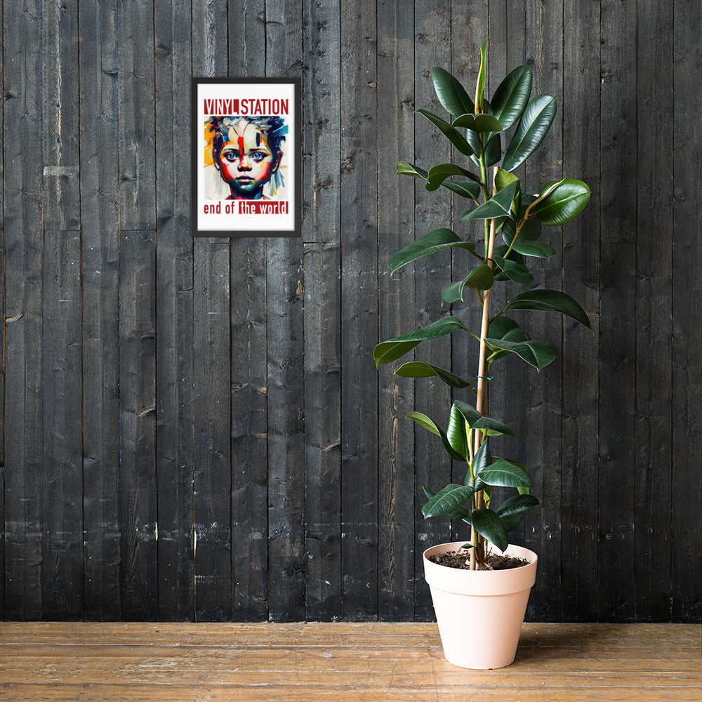 Vinyl Station - Framed poster - End of the World
