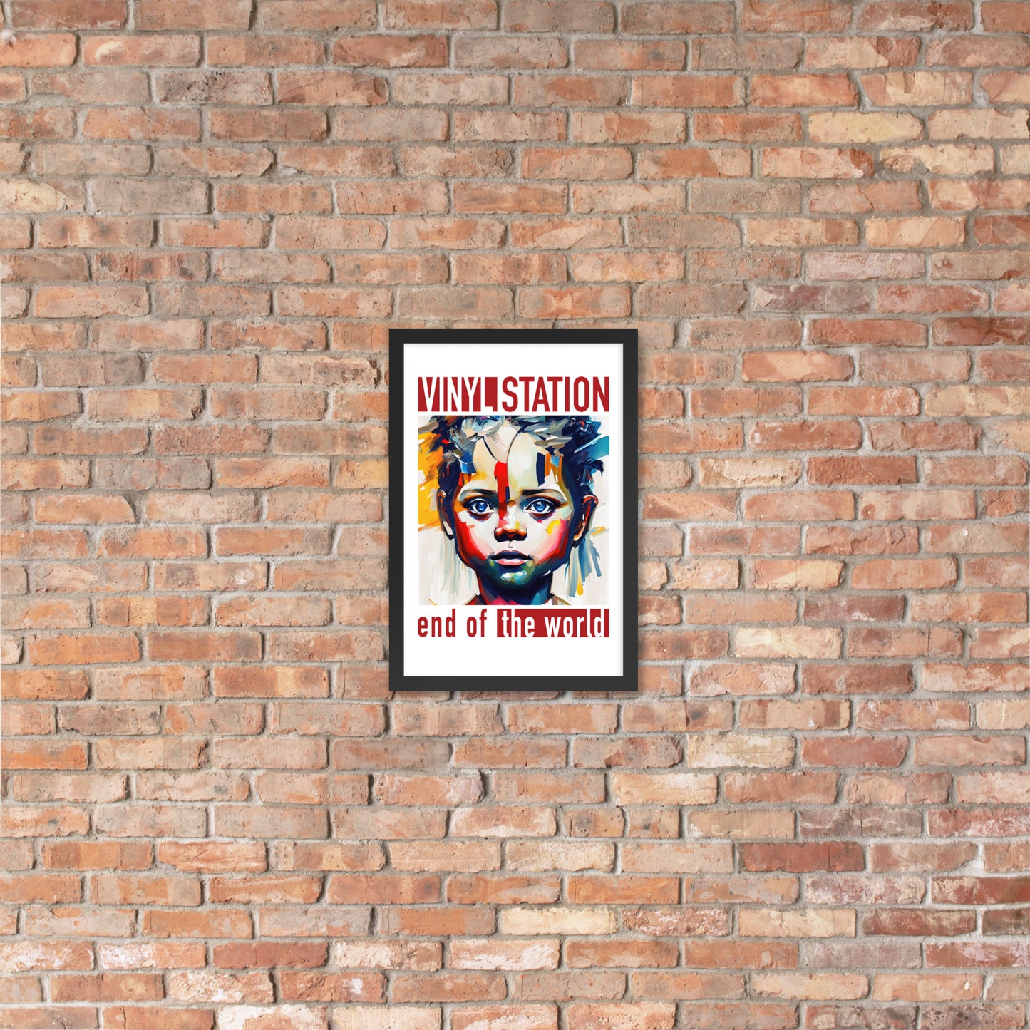 Vinyl Station - Framed poster - End of the World