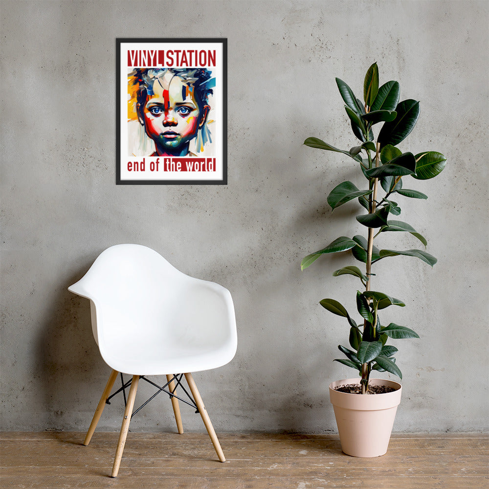 Vinyl Station - Framed poster - End of the World