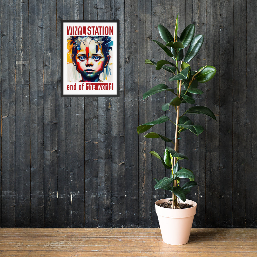 Vinyl Station - Framed poster - End of the World