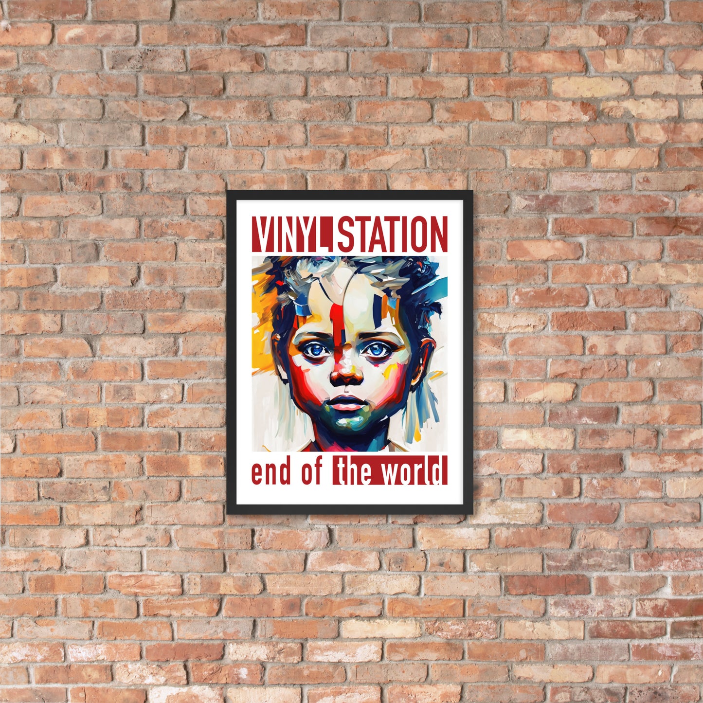 Vinyl Station - Framed poster - End of the World