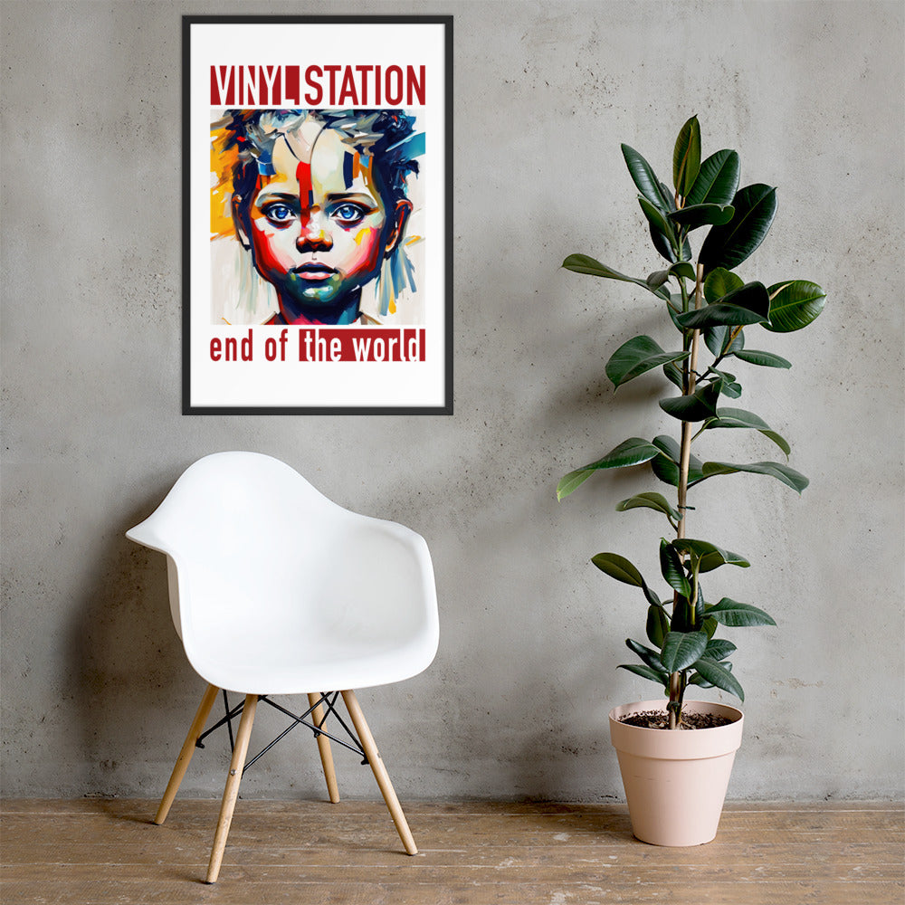 Vinyl Station - Framed poster - End of the World