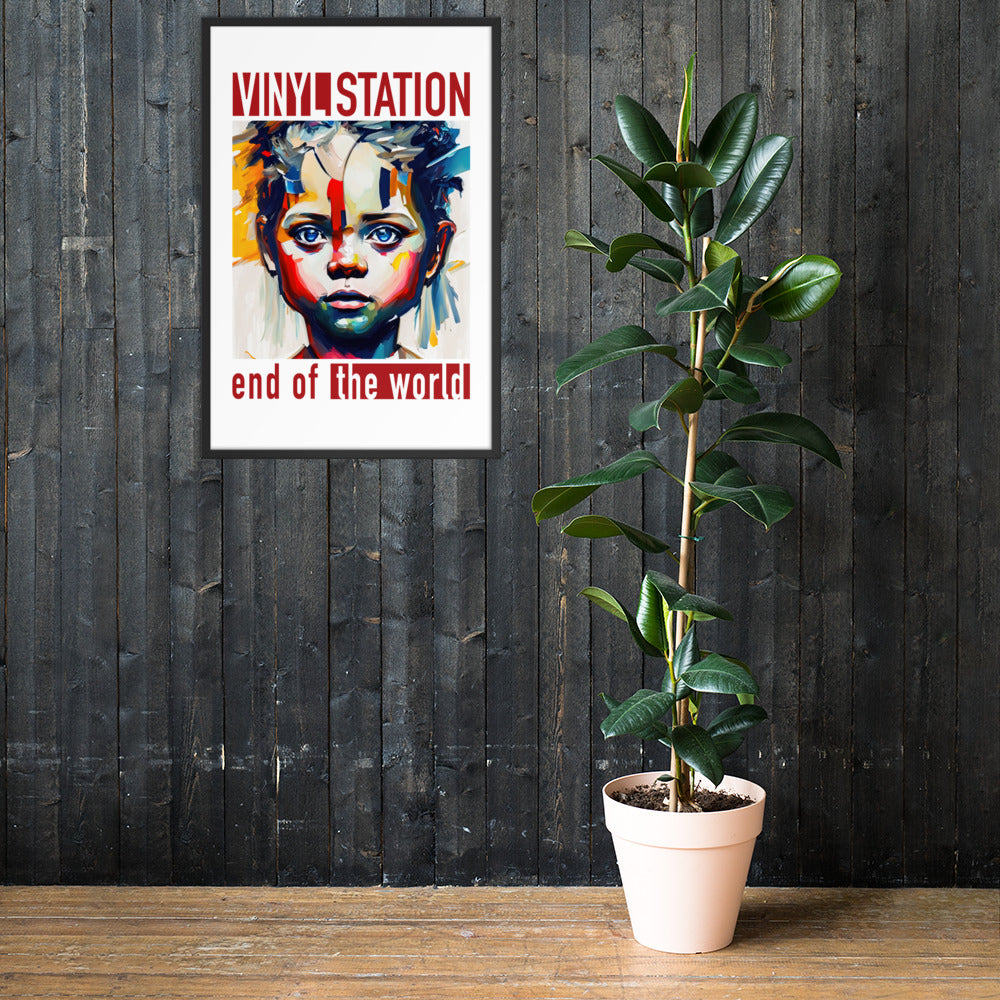 Vinyl Station - Framed poster - End of the World