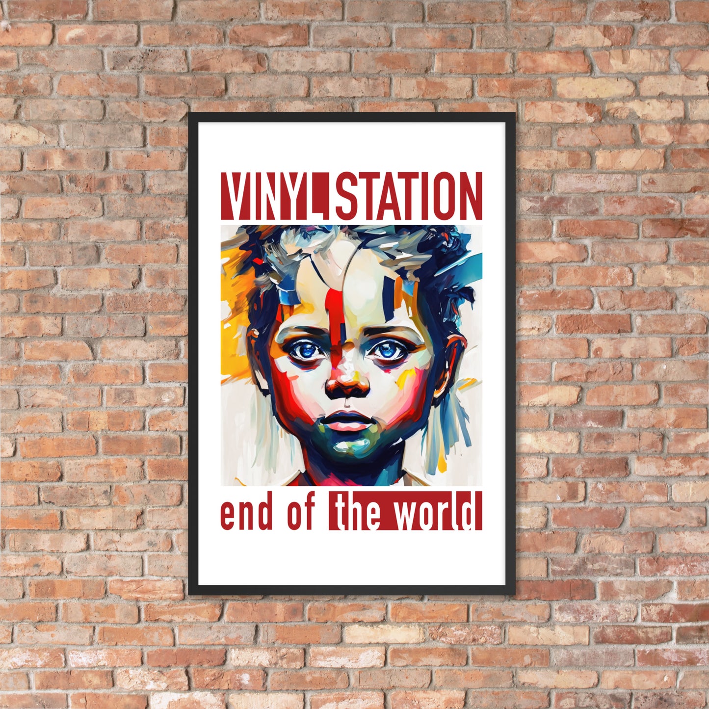 Vinyl Station - Framed poster - End of the World