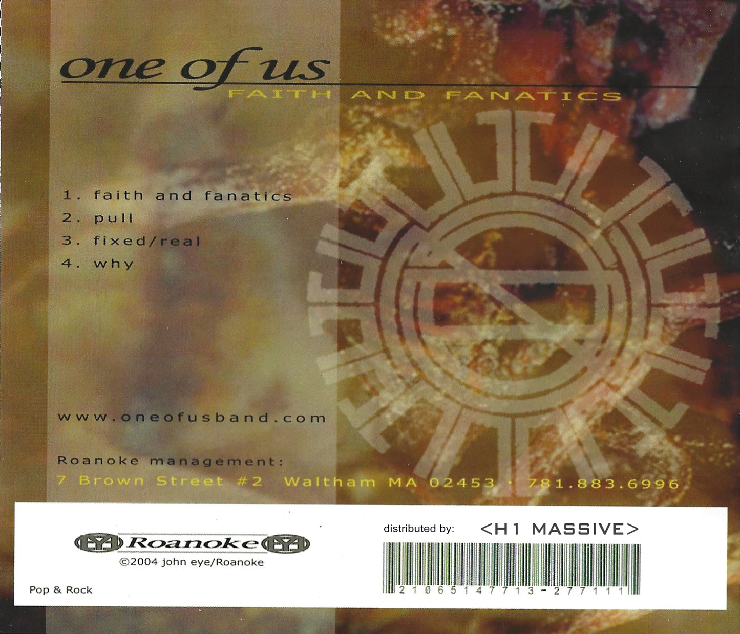 One of Us - album - FAITH & FANATICS (CD original press)