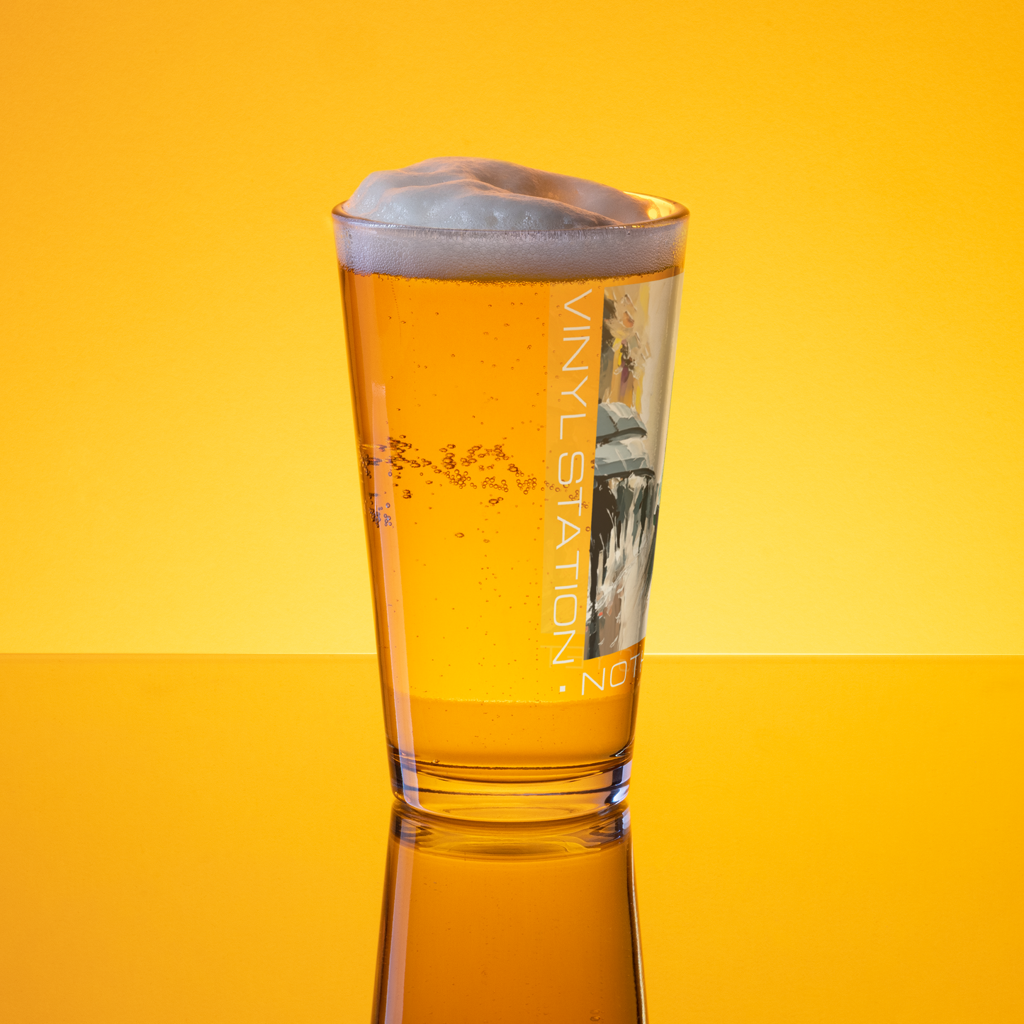 Vinyl Station - Shaker pint glass - Nothing Yet