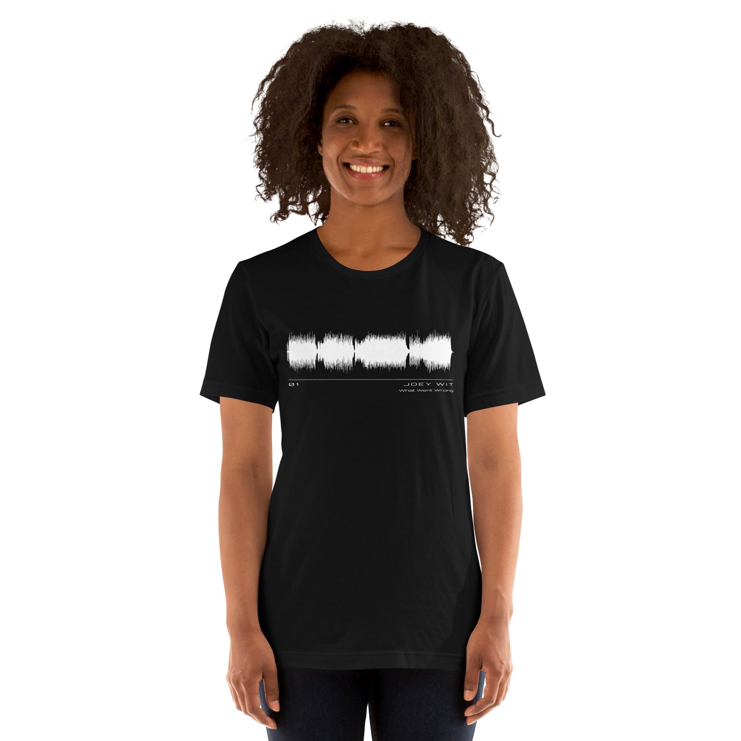 Joey Wit - Unisex T-shirt - Rose Gold #01 What Went Wrong (audio wave)