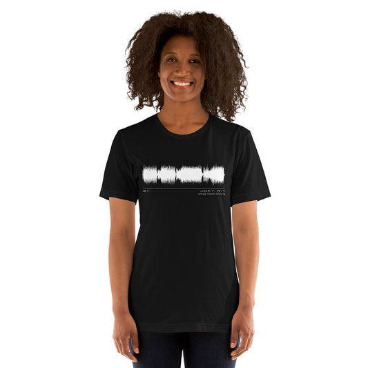 Joey Wit - Unisex T-shirt - Rose Gold #01 What Went Wrong (audio wave)