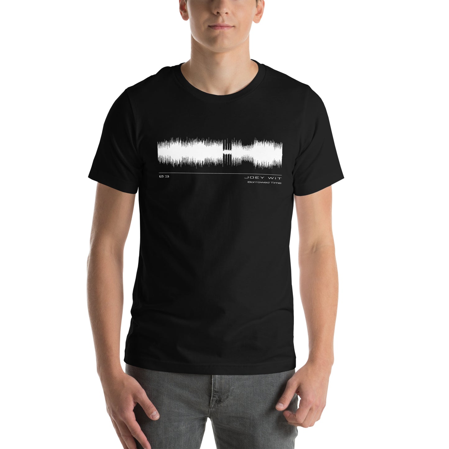 Joey Wit - Unisex T-shirt - Rose Gold #03 Borrowed Time (audio wave)