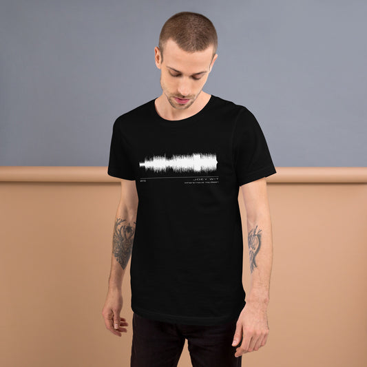 Joey Wit - Unisex T-shirt - Rose Gold #05 Where Have You Been (audio wave)