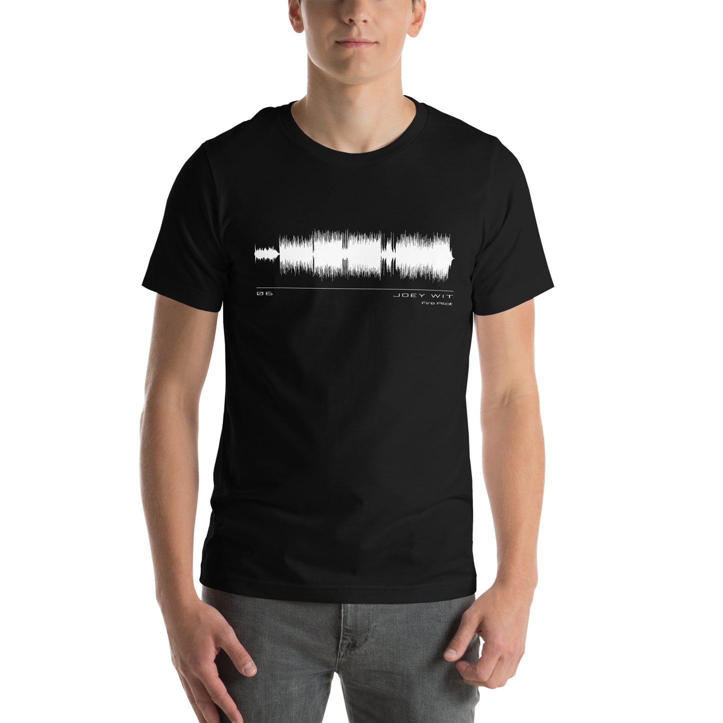 Joey Wit - Unisex T-shirt - Rose Gold #06 Fire Pilot (audio wave)