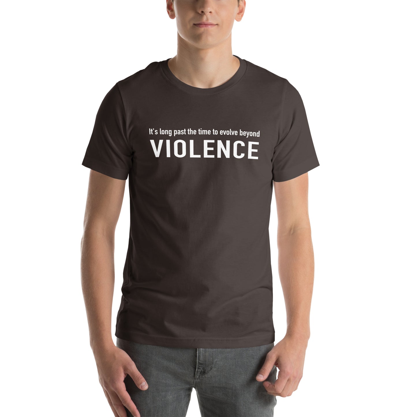 John Eye - Unisex t-shirt - Evolve Beyond Violence