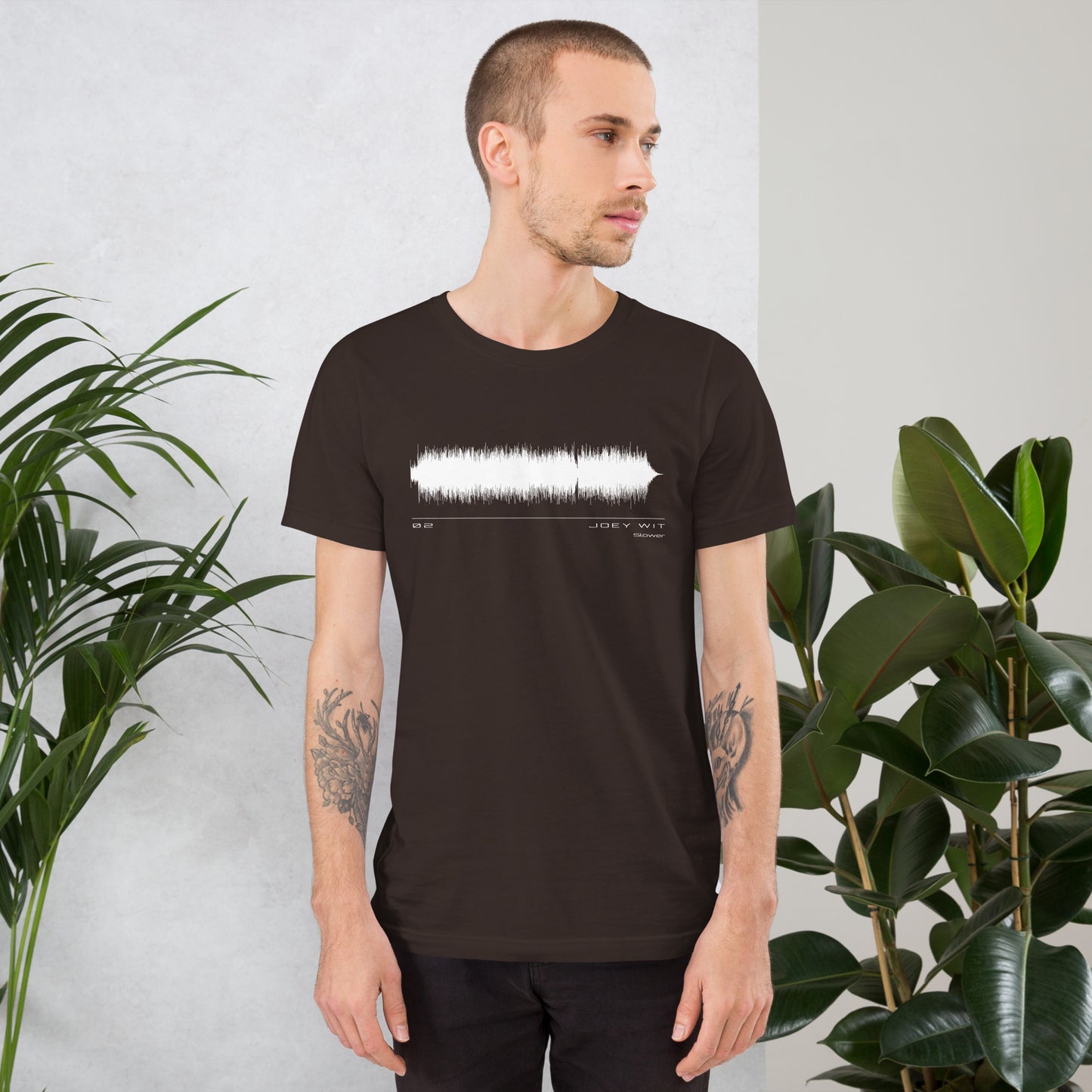 Joey Wit - Unisex T-shirt - Rose Gold #02 Slower (audio wave)