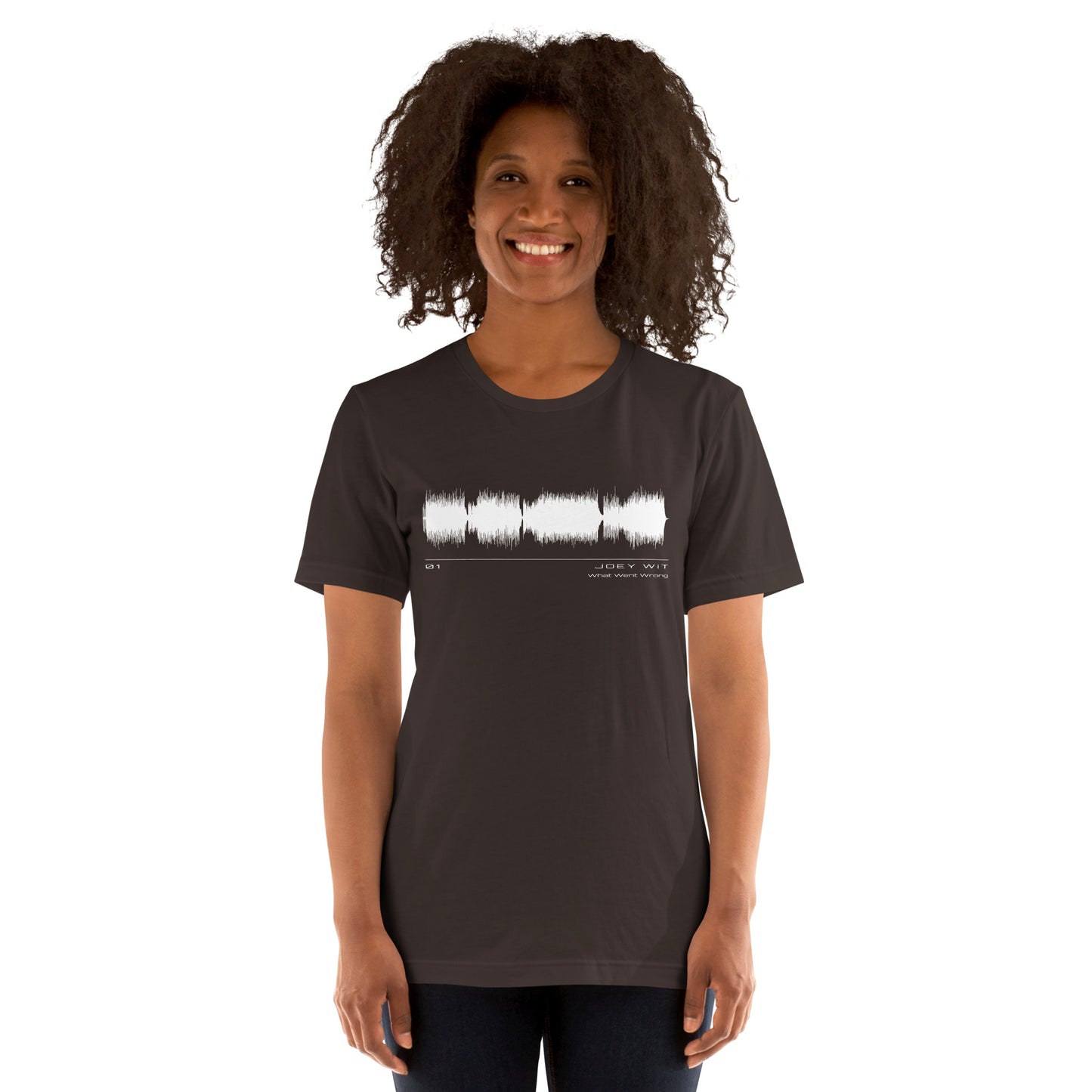 Joey Wit - Unisex T-shirt - Rose Gold #01 What Went Wrong (audio wave)