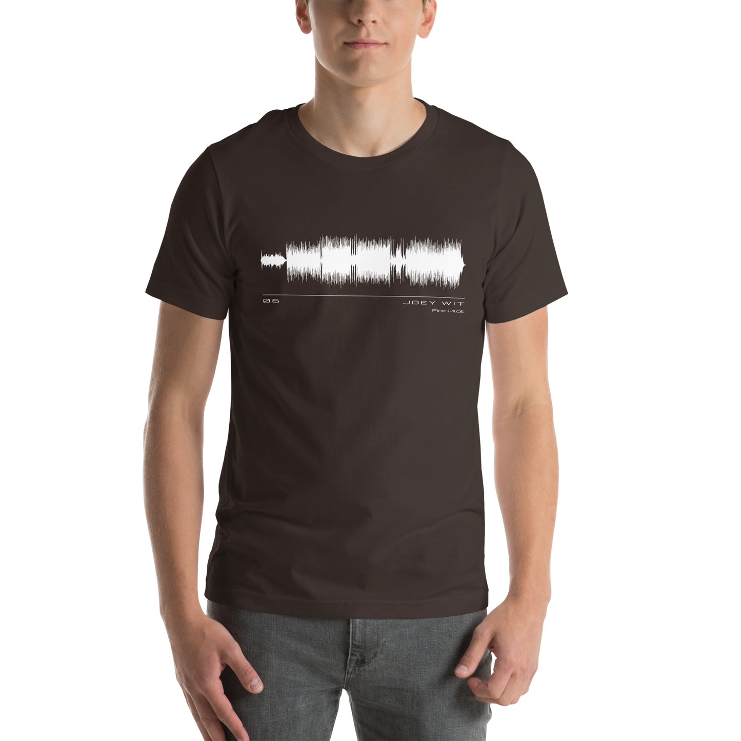 Joey Wit - Unisex T-shirt - Rose Gold #06 Fire Pilot (audio wave)