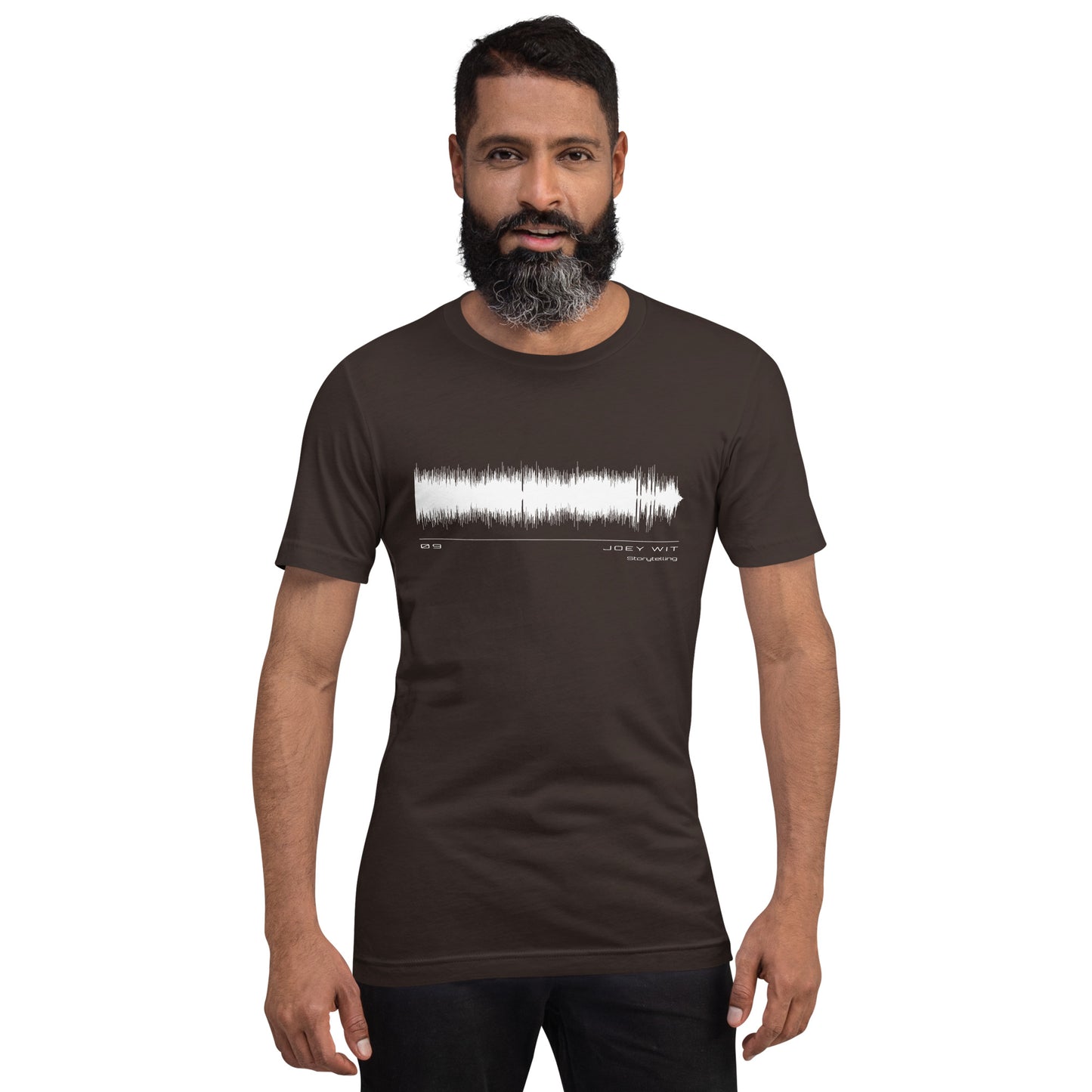 Joey Wit - Unisex T-shirt - Rose Gold #09 Storytelling (audio wave)