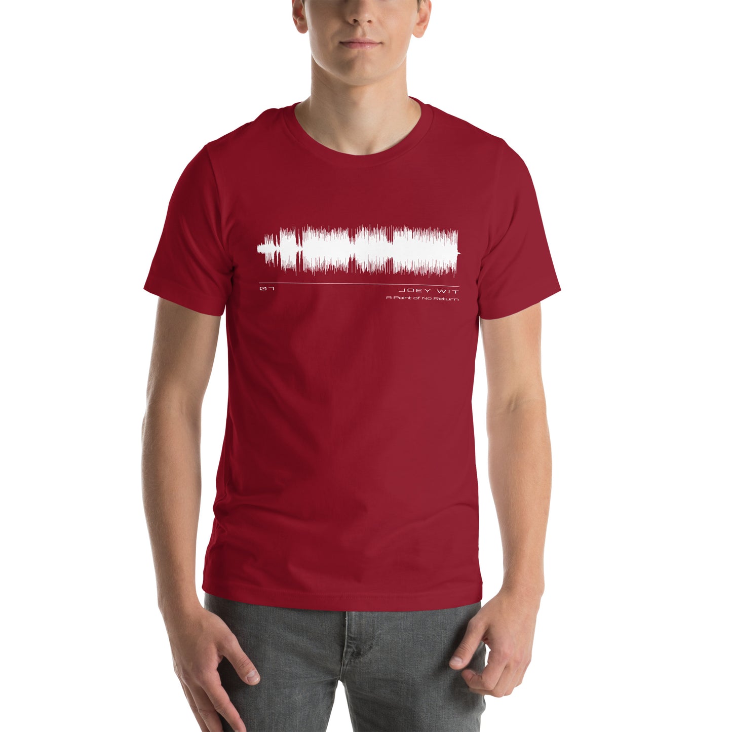 Joey Wit - Unisex T-shirt - Rose Gold #07 A Point of No Return (audio wave)