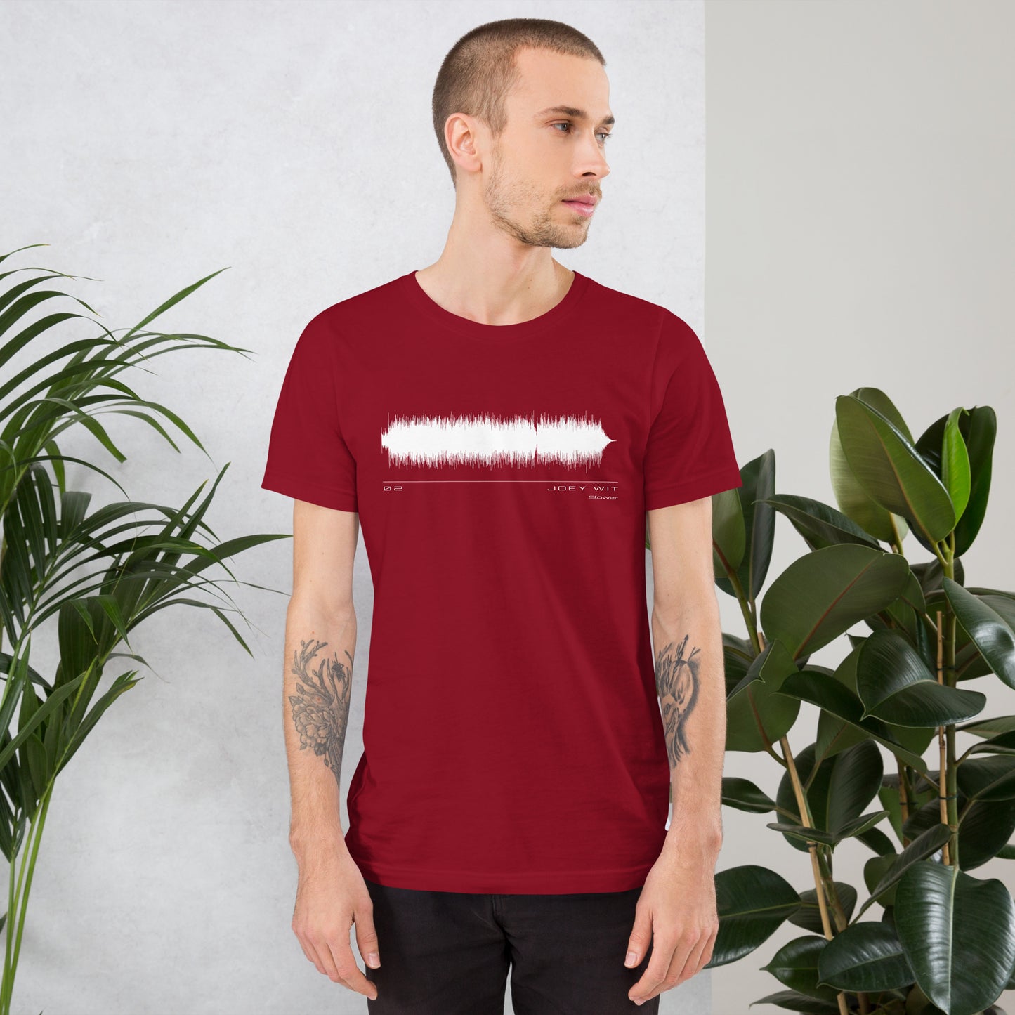 Joey Wit - Unisex T-shirt - Rose Gold #02 Slower (audio wave)