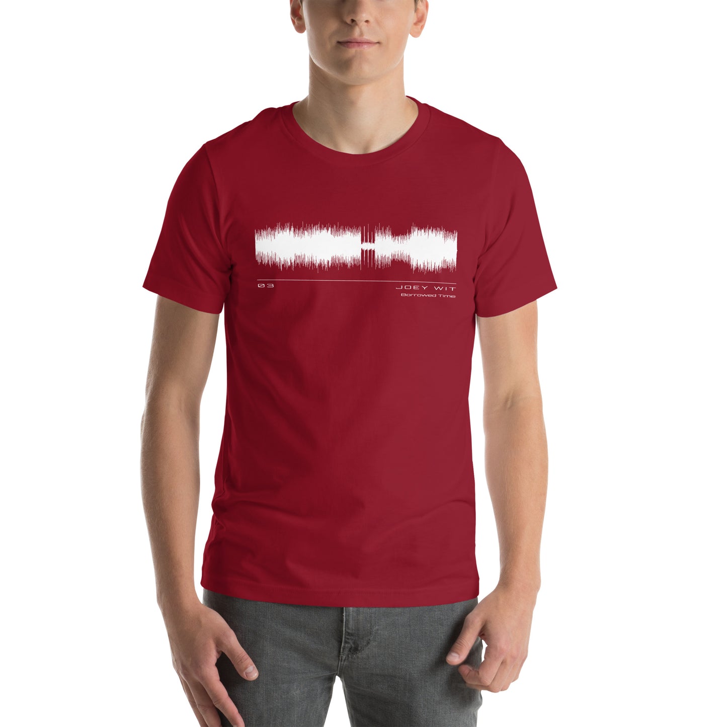 Joey Wit - Unisex T-shirt - Rose Gold #03 Borrowed Time (audio wave)
