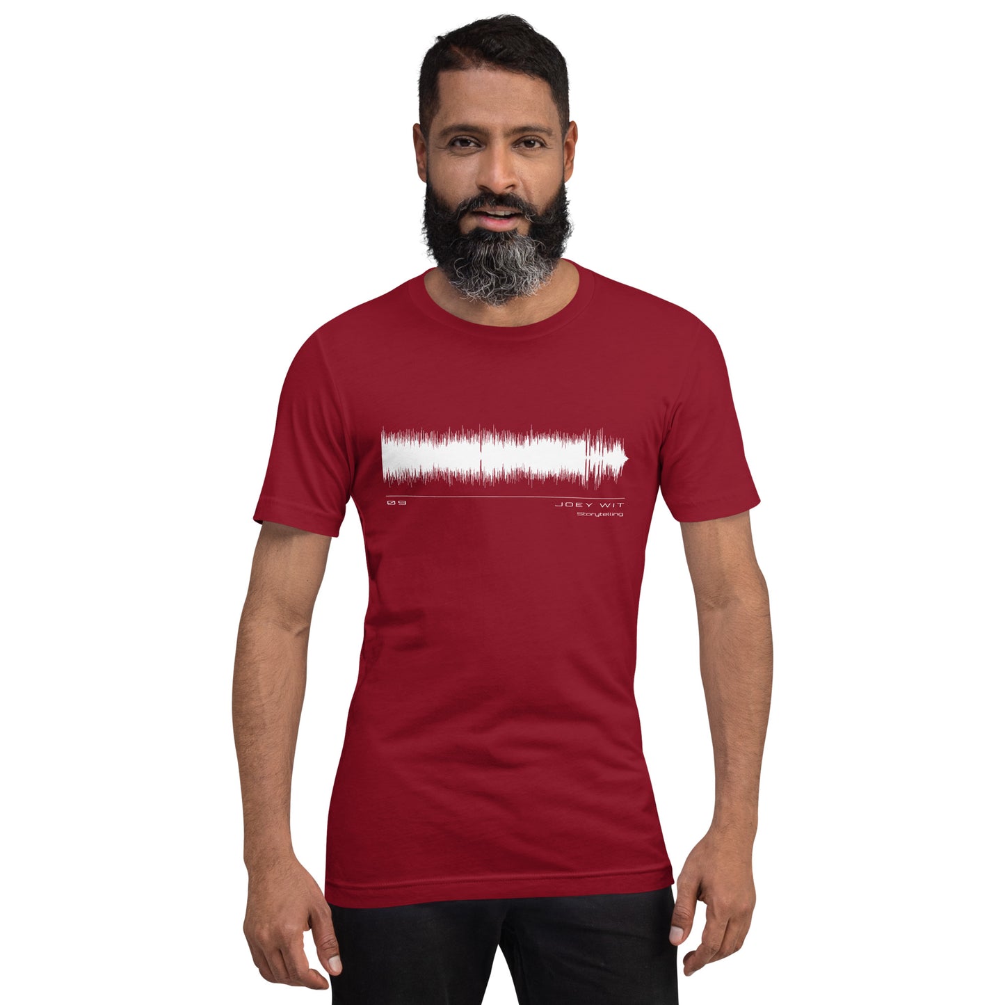 Joey Wit - Unisex T-shirt - Rose Gold #09 Storytelling (audio wave)