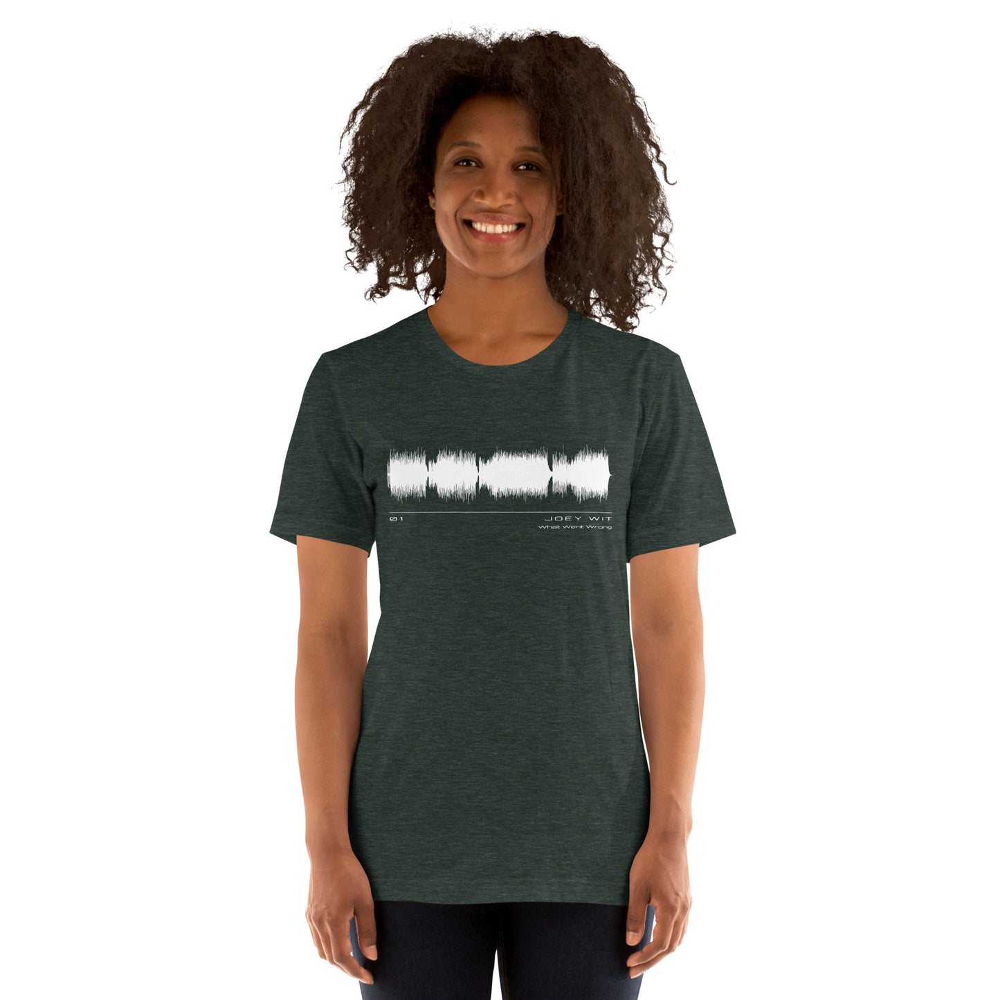 Joey Wit - Unisex T-shirt - Rose Gold #01 What Went Wrong (audio wave)