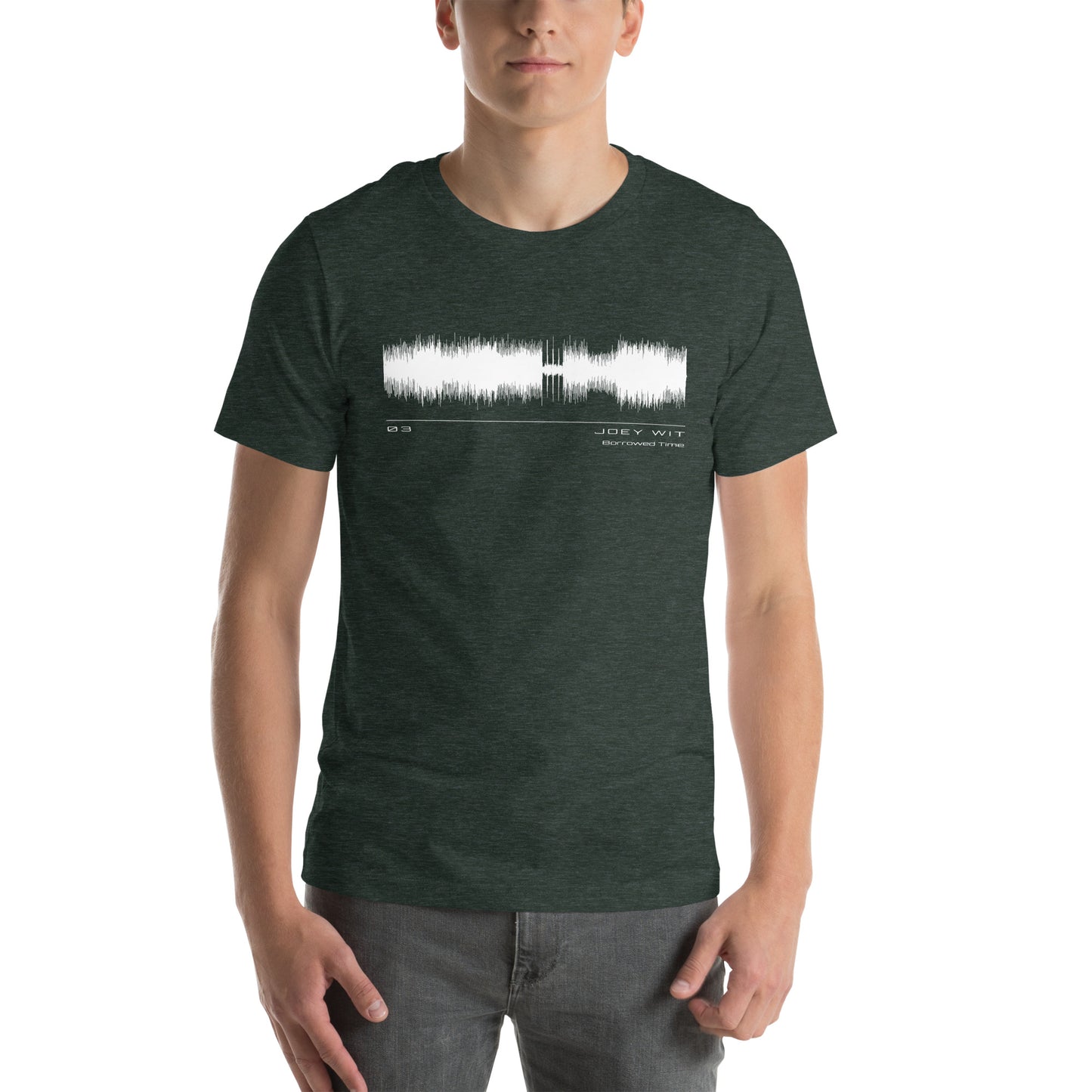 Joey Wit - Unisex T-shirt - Rose Gold #03 Borrowed Time (audio wave)