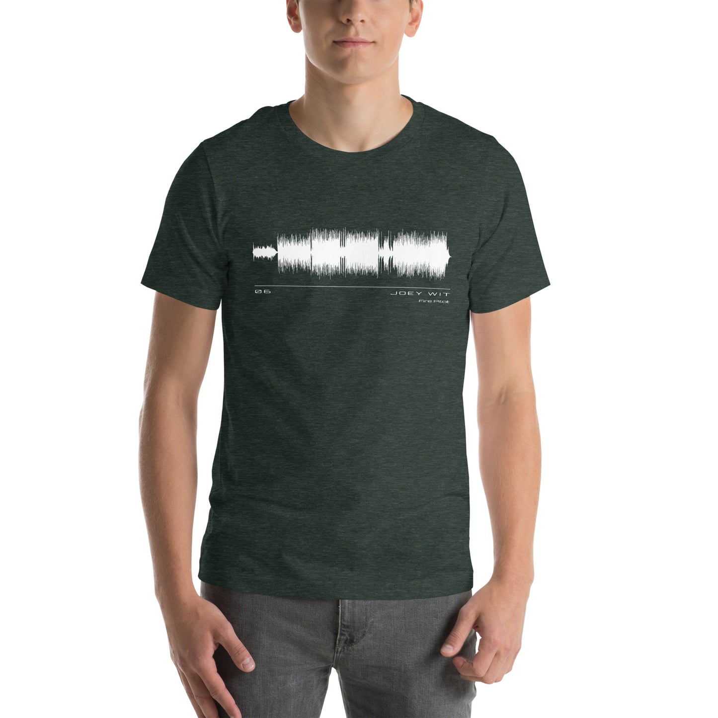 Joey Wit - Unisex T-shirt - Rose Gold #06 Fire Pilot (audio wave)