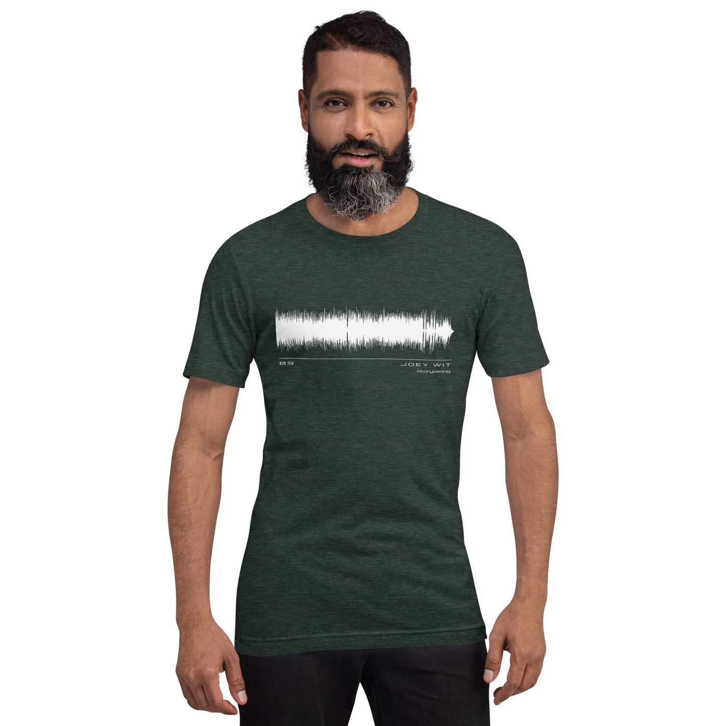 Joey Wit - Unisex T-shirt - Rose Gold #09 Storytelling (audio wave)