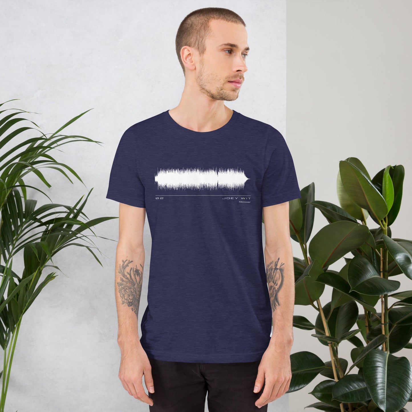 Joey Wit - Unisex T-shirt - Rose Gold #02 Slower (audio wave)