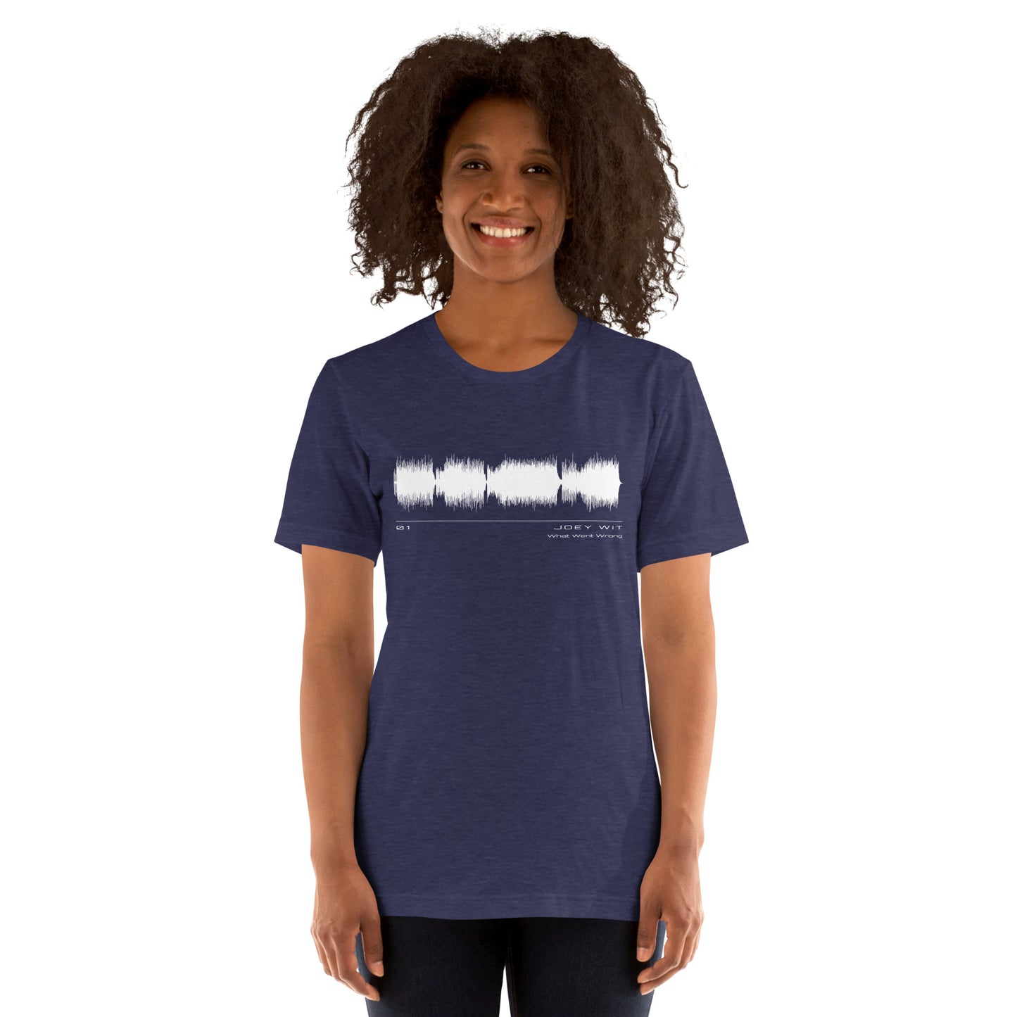 Joey Wit - Unisex T-shirt - Rose Gold #01 What Went Wrong (audio wave)