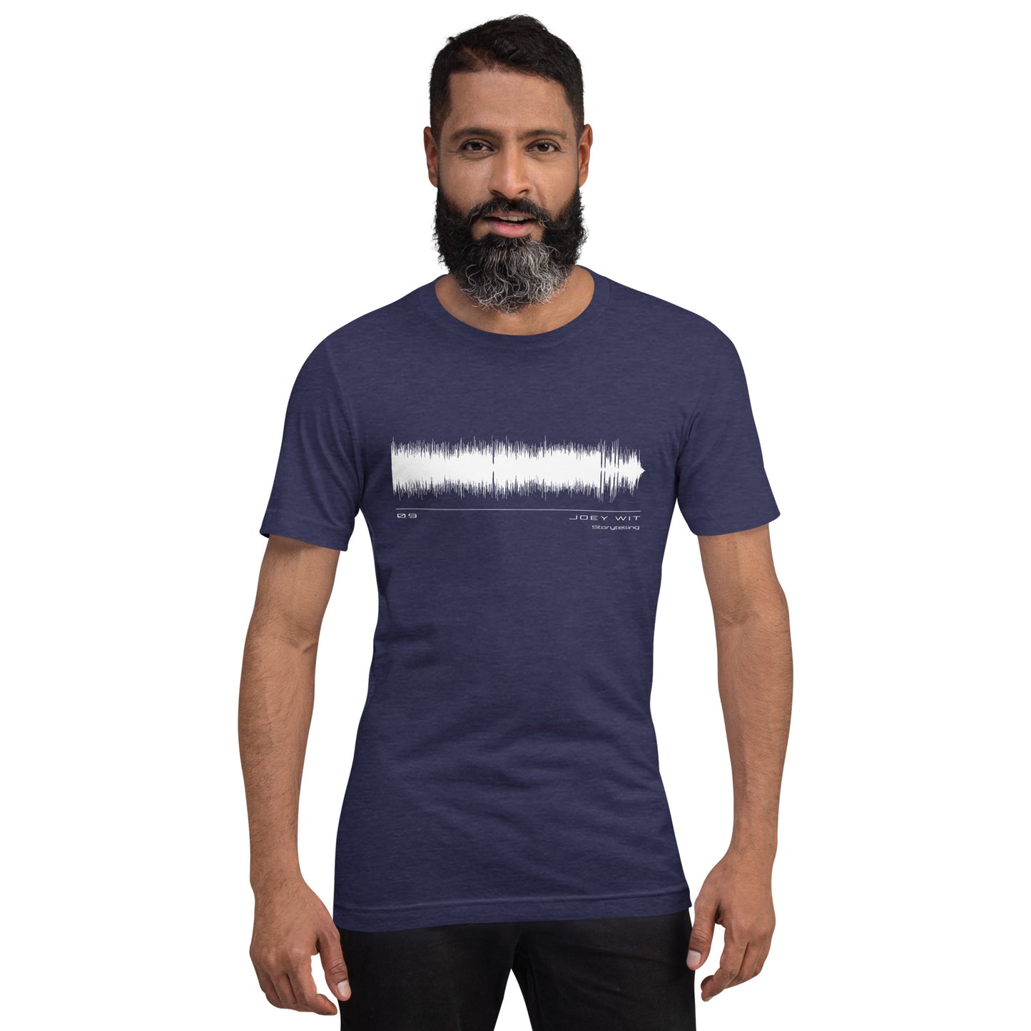 Joey Wit - Unisex T-shirt - Rose Gold #09 Storytelling (audio wave)
