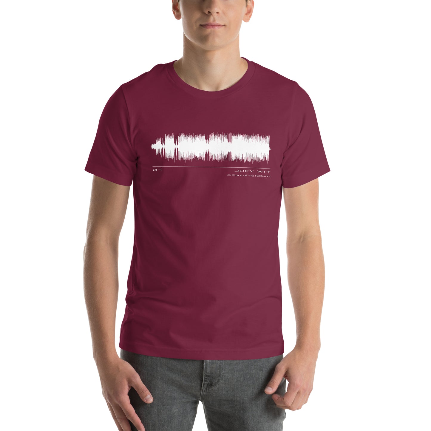 Joey Wit - Unisex T-shirt - Rose Gold #07 A Point of No Return (audio wave)