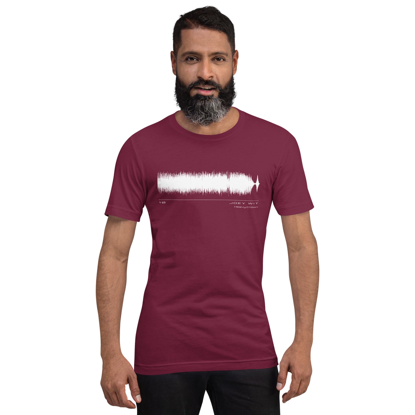 Joey Wit - Unisex T-shirt - Rose Gold #10 Heavy Crown (audio wave)