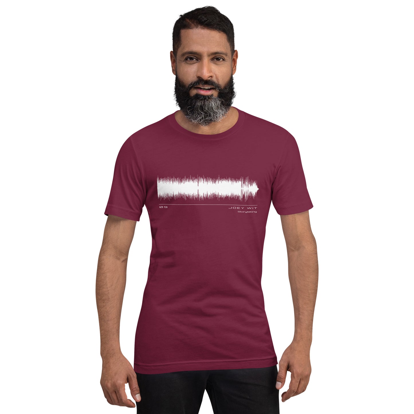 Joey Wit - Unisex T-shirt - Rose Gold #09 Storytelling (audio wave)