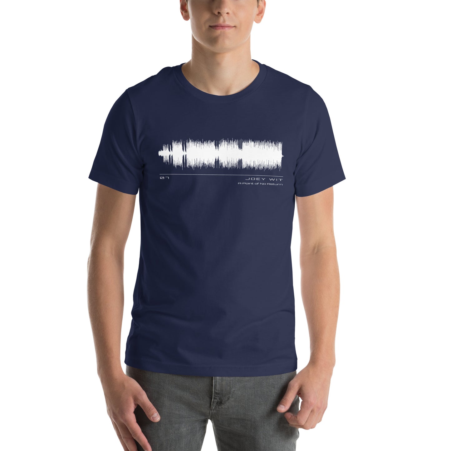 Joey Wit - Unisex T-shirt - Rose Gold #07 A Point of No Return (audio wave)
