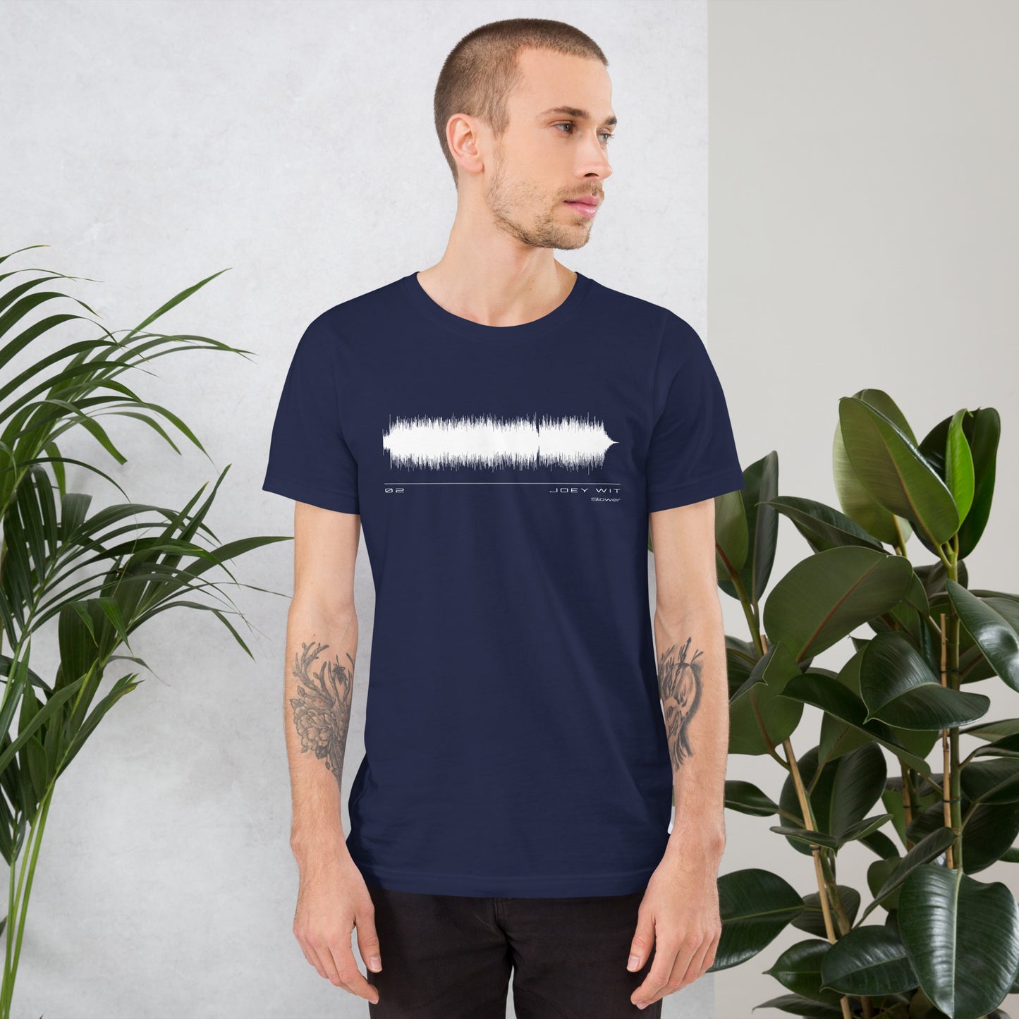 Joey Wit - Unisex T-shirt - Rose Gold #02 Slower (audio wave)