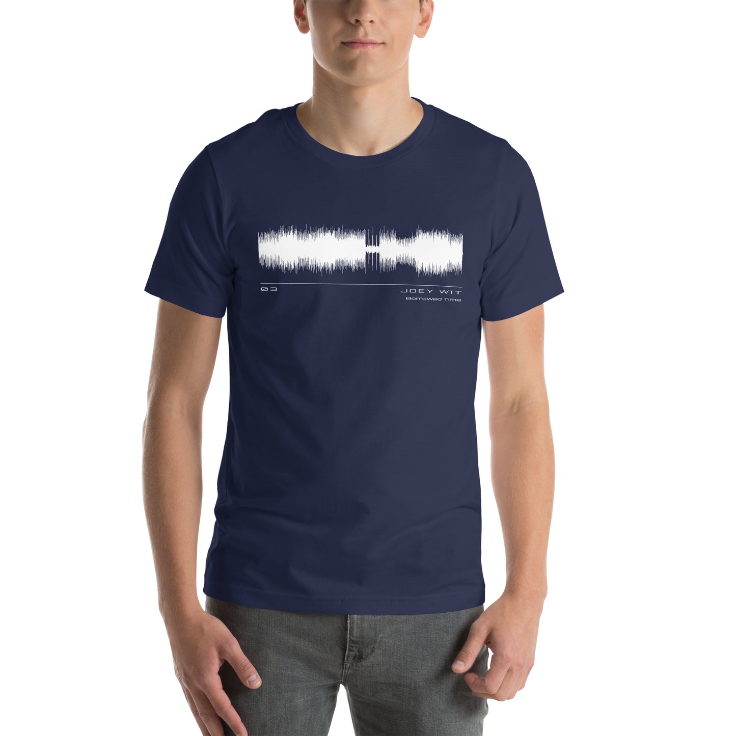 Joey Wit - Unisex T-shirt - Rose Gold #03 Borrowed Time (audio wave)