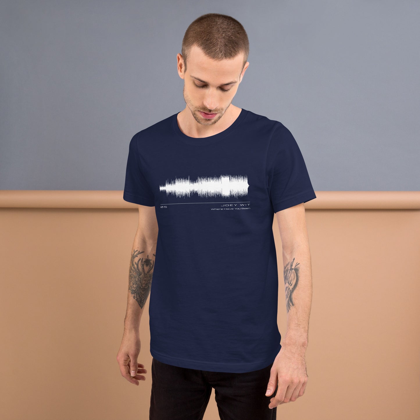 Joey Wit - Unisex T-shirt - Rose Gold #05 Where Have You Been (audio wave)