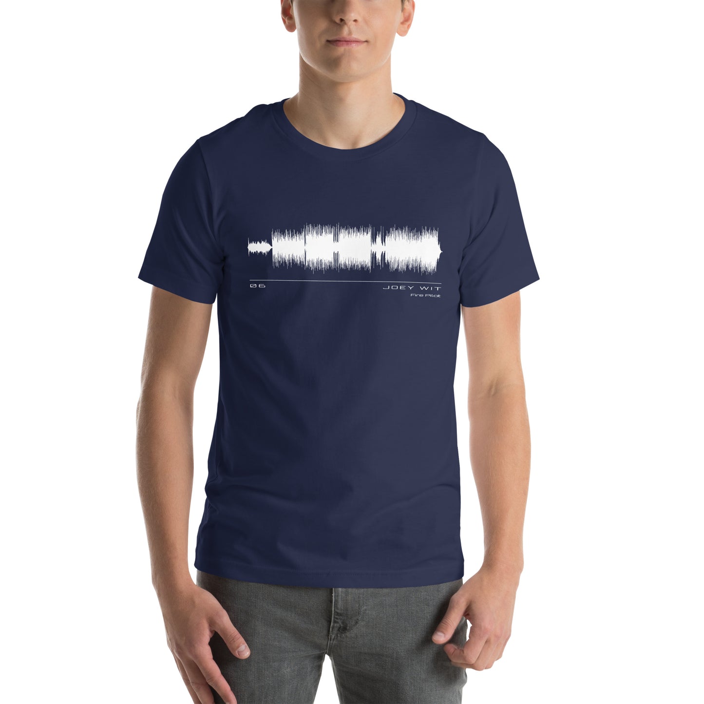 Joey Wit - Unisex T-shirt - Rose Gold #06 Fire Pilot (audio wave)