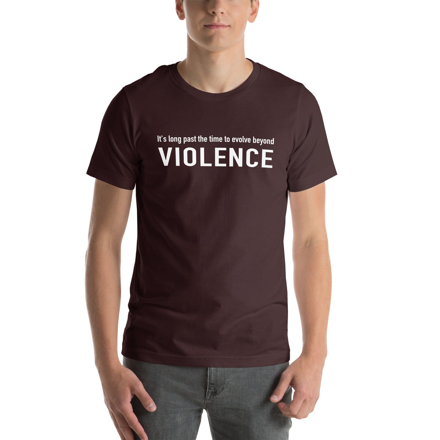 John Eye - Unisex t-shirt - Evolve Beyond Violence